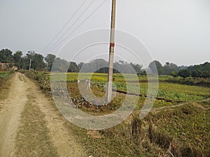 Structure of man through soil pot for security of agriculture in navkarhi madhubani bihar india