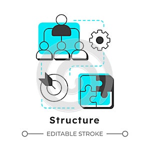 Structure modern linear concept icon
