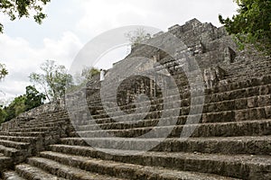 Structure number one at Calakmul Mexico