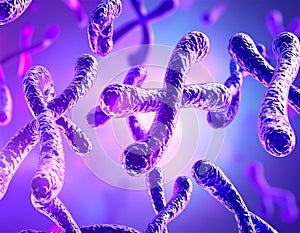 Human Chromosomes - Genetic Code and Biology Concept