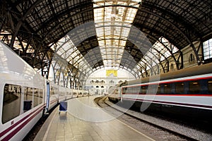 Structure and roof of the train station.