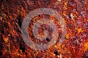 Structure of rusty iron tubes