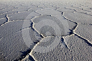 Structure on Salar de Uyuni, salt lake, Bolivia