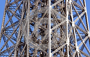 Structure of steel of the Eiffel Tower