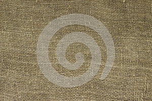 The structure of the threads of a natural burlap fabric