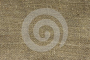 The structure of the threads of a natural burlap fabric