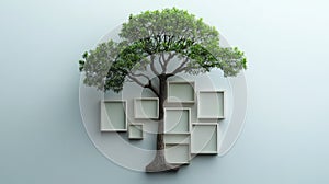 structure tree flow chart