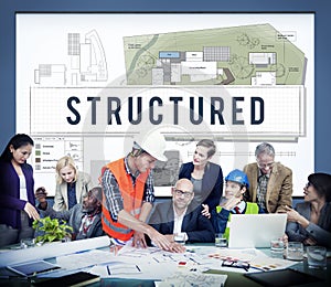 Structured Building Construction Design Plan Concept