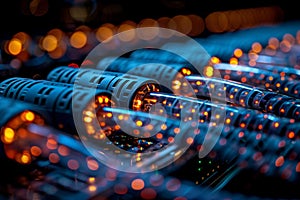 Structured network hardware for data center efficient data storage and transmission system