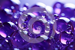 Structured Purple cosmetic molecules. Generate Ai
