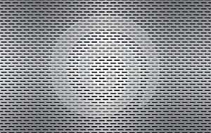 Structured silver perforated metal texture, aluminium grating, abstract metallic background