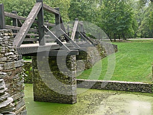 Structures from Harper Ferry\'s industrial period still visible