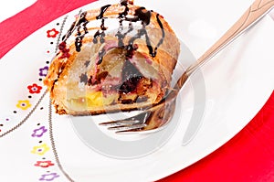 Strudla on the plate