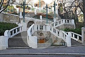 Strudlhofstiege an old staircase in Vienna landmark