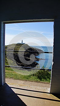 Strumble head lighthouse trough door