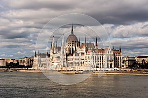 The Parliament of Budapest is a palace in Budapest, the symbol of the city and one of the most famous tourist destinations in the photo