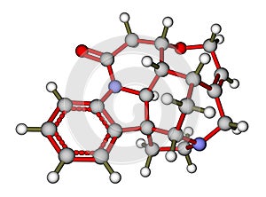 Strychnine, a highly toxic alkaloid