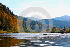 Stryi River in the Carpathians.
