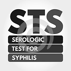 STS - Serologic Test for Syphilis acronym concept