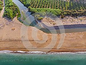 Ãâ¢stuaries of the river Neda at Peloponnese, Greece