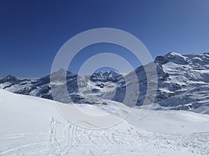 Stubacher Sonnblick mountain, alpine ski tour, Tyrol, Austria