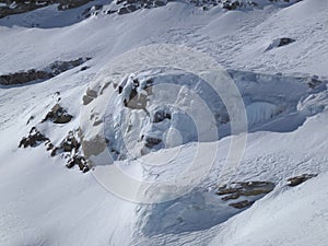 Stubacher Sonnblick mountain, alpine ski tour, Tyrol, Austria