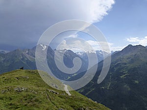 Stubai high-altitude hiking trail, stage 1 in Tyrol, Austria