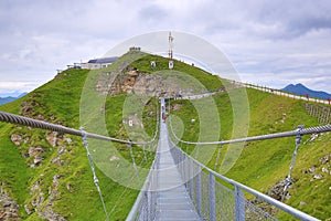 Stubnerkogel, steel Bridge, Bad Gastein, Funicular, Austria