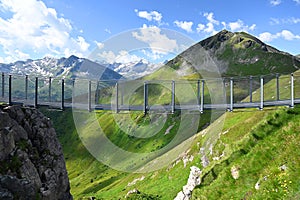 Stubnerkogel suspension bridge landscape Bad Gastein