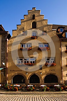 Stucco cafe in Germany