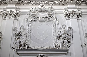 Stucco decoration in Wurzburg Cathedral