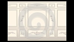 Stucco wall panel moulding seamless