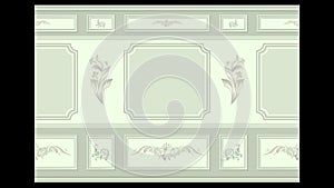 Stucco wall panel moulding seamless