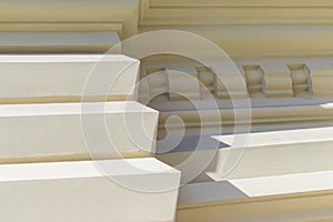 Stucco molding background. Architecture and design elements close up