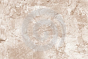 Stucco plaster surface background texture of brown and white painted cement, concrete wall