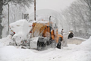 Stuck Snow Plow photo