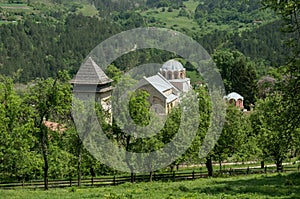 Studenica monastery, 12th-century Serbian orthodox monastery located near city of Kraljevo