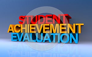 student achievement evaluation on blue