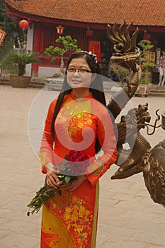 Student in Ao Dai