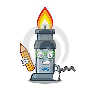 Student bunsen burner in the mascot shape