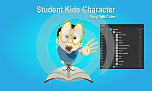 Student Cartoon Character photo