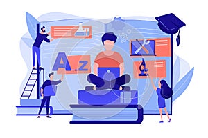 Personalized learning concept vector illustration photo