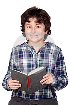 Student child with a book