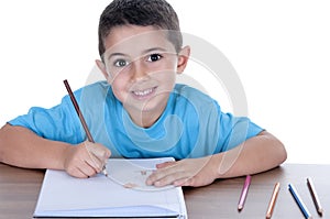 Student child studying