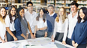 Student Classmate Friends Understanding Study Concept photo