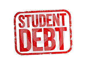 Student Debt is a form of debt that is owed by an attending, formerly withdrawn, or graduated student to a lending institution,