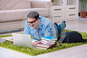 The student doing distance mba online training