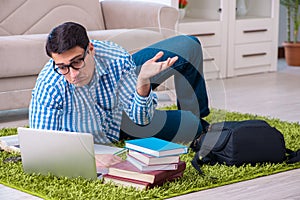 The student doing distance mba online training