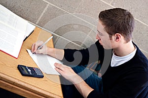 Student Doing Homework photo