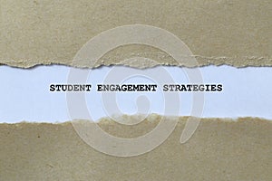 student engagement strategies on white paper